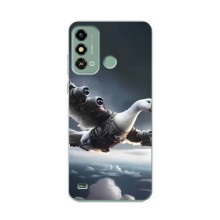 Чехол с мемом Тралалело тралала на ZTE Blade A53 (Бомбардини гусини)