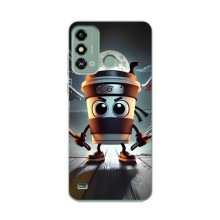 Чехол с мемом Тралалело тралала на ZTE Blade A53 (Капучино асасино)