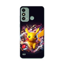 Чохол з Пікачу на ZTE Blade A53 (Пікачу з м'ячем)