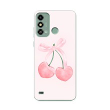 Чохол з розовим принтом для ZTE Blade A53 (Рожеві вишні)