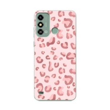 Чохол з розовим принтом для ZTE Blade A53 (Рожевий леопард)
