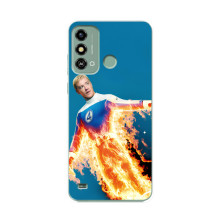 Чохол з принтом Фантастична четвірка для ZTE Blade A53 – Людина-факел