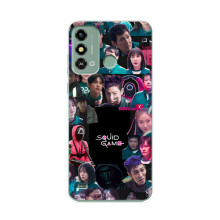 Чохол Гра в кальмара для ZTE Blade A53 – Колаж гра кальмара