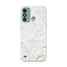 Мраморний чехол на ZTE Blade A53 (VPrint) (Білий мрамор)