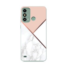 Мраморний чехол на ZTE Blade A53 (VPrint) (Тройний мрамор)