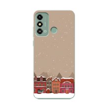 Новорічні, Святкові Чохли для ZTE Blade A53 - 2024 год (Зимове місто)