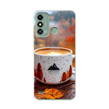 Чохол з унікальним дизайном 'Осінь з кавою' для ZTE Blade A53 – Кава на природі