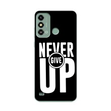 Силиконовый Чехол на ZTE Blade A53 с картинкой Nike – Never Give UP