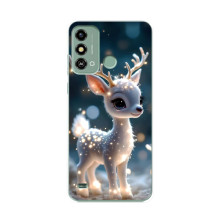 Яскравий чохол для ZTE Blade A53 з Зимові Оленята – Блискуче оленятко