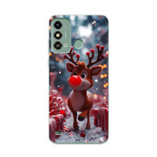 Яскравий чохол для ZTE Blade A53 з Зимові Оленята – Олень серед подарунків