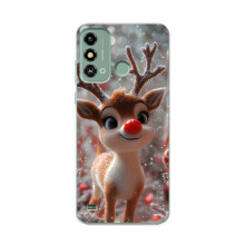 Яскравий чохол для ZTE Blade A53 з Зимові Оленята
