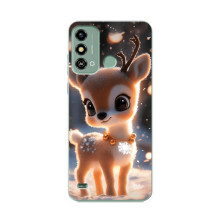 Яскравий чохол для ZTE Blade A53 з Зимові Оленята – Оленятко