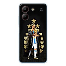 Чехлы для ZTE Blade A54 (Leo чемпион) (AlphaPrint) (Месси Король)