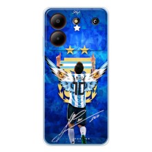 Чехлы для ZTE Blade A54 (Leo чемпион) (AlphaPrint) (Месси сборная)