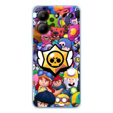 Чехол для ZTE Blade A54 Бравл Старс (VPrint) (Лого Brawl Stars)
