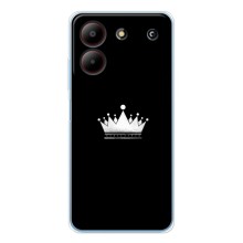 Чехол (Корона на чёрном фоне) для ЗТЕ Блэйд А54 (Белая корона)
