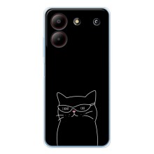 Чохол з малюнком кіт на ZTE Blade A54 (Байдужий кіт)