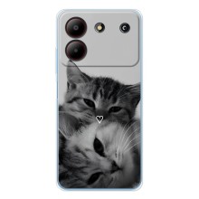 Чохол з малюнком кіт на ZTE Blade A54 (Пара котів)