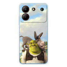 Чохол з мультфільмом Шрек на ZTE Blade A54 – Шрек і осел