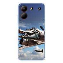 Чехол с мемом Тралалело тралала на ZTE Blade A54 (Бомбардиро крокодило)