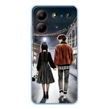 Чохол з дизайном Венздей 2 на ZTE Blade A54 – Венздей і Тайлер