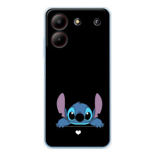 Чохол з принтом Стіч на ZTE Blade A54 (Стіч на чорному)