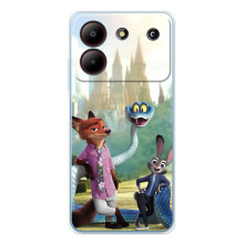 Чохол Зоотрополіс на ZTE Blade A54 – Нік Джуді і змія