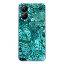 Мраморный чехол на ZTE Blade A54 (VPrint) (Зеленый мрамор)