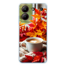 Чохол з унікальним дизайном 'Осінь з кавою' для ZTE Blade A54
