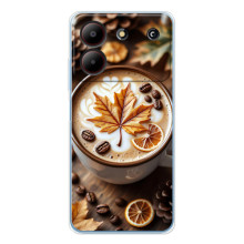 Чохол з унікальним дизайном 'Осінь з кавою' для ZTE Blade A54 – Пряна кава