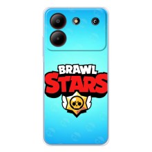 Силиконовый Чехол на ZTE Blade A54 с картинкой Brawl Stars – Бравл Старс