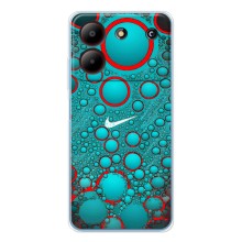 Силиконовый Чехол на ZTE Blade A54 с картинкой Nike (Найк зеленый)