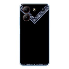 Силиконовый Чехол на ZTE Blade A54 (Воротник вышиванки)