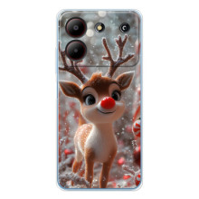 Яскравий чохол для ZTE Blade A54 з Зимові Оленята