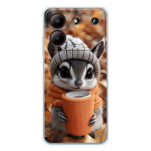 Друкований чохол 'Звірята з кавою' для ZTE Blade A54