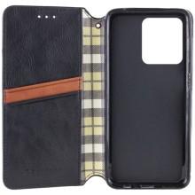 Кожаный чехол-книжка GETMAN Cubic (PU) для ZTE Blade A55 4G – Черный