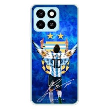 Чехлы для ZTE Blade A55 (Leo чемпион) (AlphaPrint) (Месси сборная)