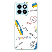 Чехлы Доброго вечора, ми за України для Блейд А55 (AlphaPrint) (Стикер)