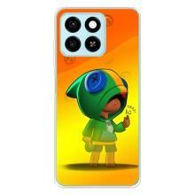 Чехол для ZTE Blade A55 Бравл Старс (VPrint) – Хлопчик Леон