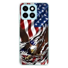 Чехол Флаг USA для ZTE Blade A55 – Флаг USA