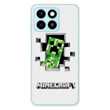 Чехол Майнкрафт на ZTE Blade A55 (AlphaPrint) Minecraft – крипер Майнкрафт