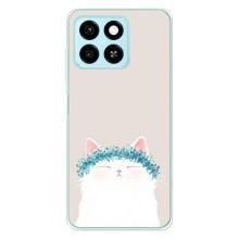 Чохол на тематику: Коти для ZTE Blade A55 – Білий котик