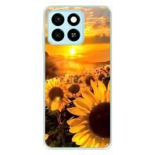 Чохол з Квітами для ZTE Blade A55 (поле соняшників)
