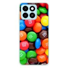 Чехол с изображением  вкусной еды для ZTE Blade A55 – Разноцветные M&M'S