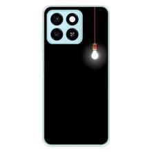 Чехол с картинками на черном фоне для ZTE Blade A55 – Лампочка