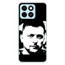 Чохол для ZTE Blade A55 (AlphaPrint - с принтом Зеленського) – Зеленский АРТ