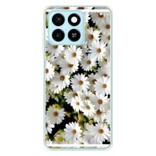 Чохол з ромашками на ZTE Blade A55 – Рамка в ромашках