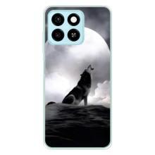 Чехол с Волком на ZTE Blade A55 – Волк и луна
