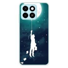 Чохол (ТПУ) з планетами на ZTE Blade A55 – To The moon