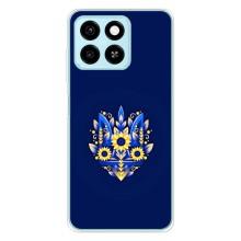 Чехол Укр Символика для ZTE Blade A55 – Цветущий Герб